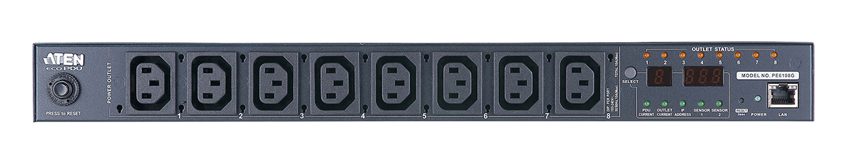 Aten PE6108G 1U 10A, C13x8 Eco PDU