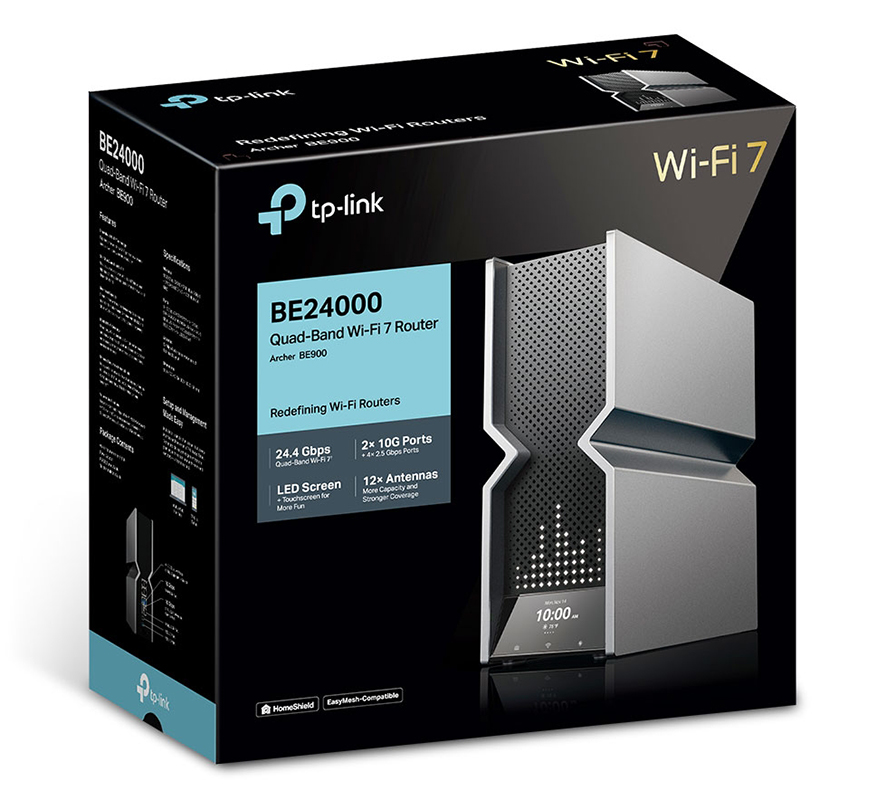 TP-Link Archer BE900 BE24000 Quad-Band Wi-Fi 7 Router