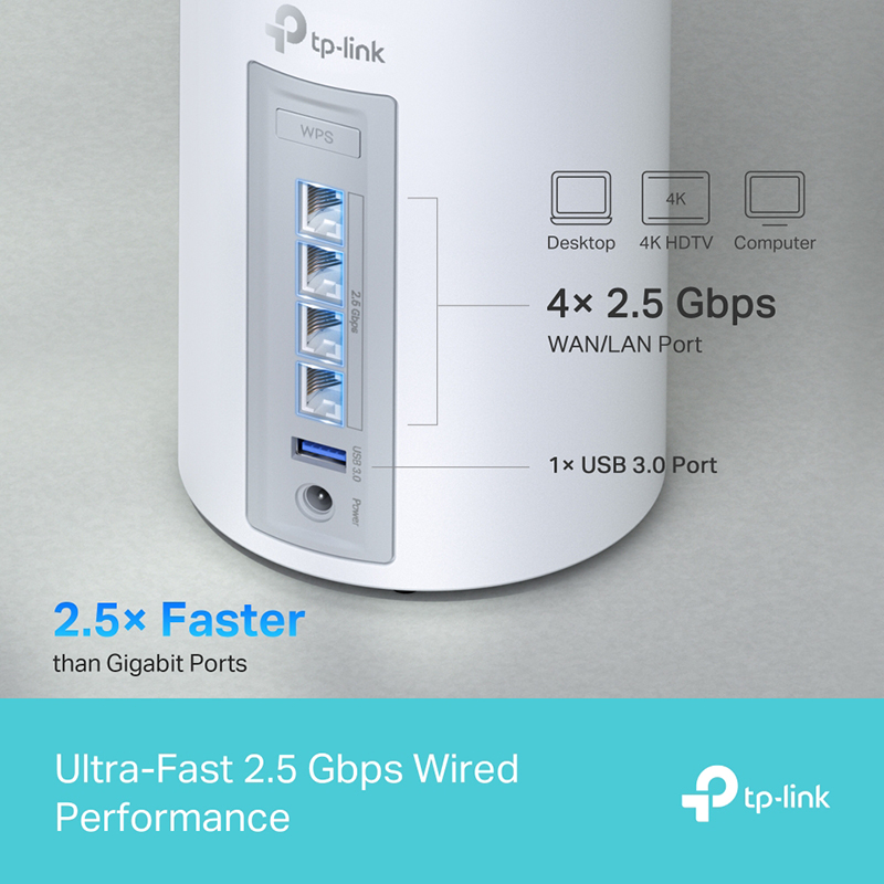 TP-Link Deco BE65(1-Pack) BE9300 Whole Home Mesh WiFi 7 System