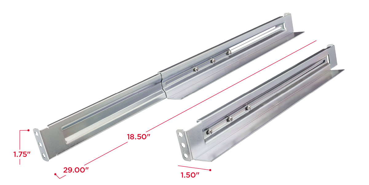 CyberPower 4POSTRAILKIT1832 19in 1U Rail Kit