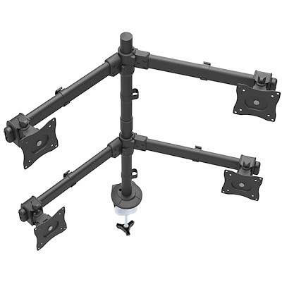StarTech ARMQUAD Desk Mount Quad-Monitor Arm Articulating Heavy Duty