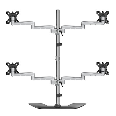StarTech ARMQUADSS Quad-Monitor Stand Articulating - Steel & Aluminum