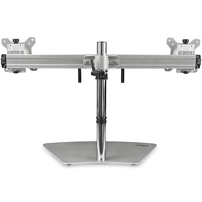 StarTech ARMDUOSS Dual-Monitor Stand - Horizontal - Silver
