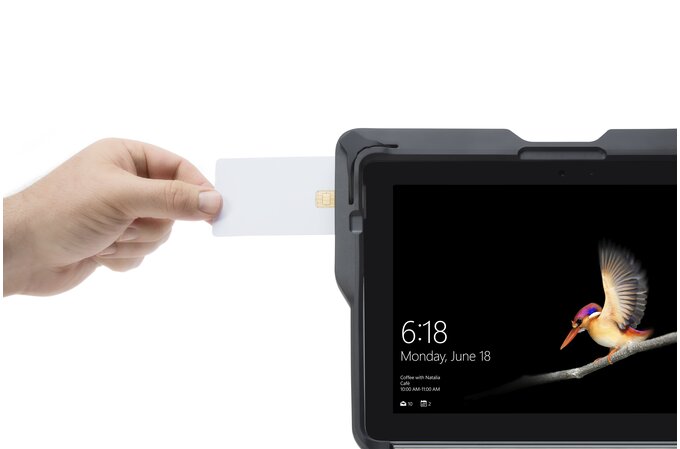 Kensington K97320WW BlackBelt Rugged Case with Integrated Smart Card Reader (CAC) Reader for Surface