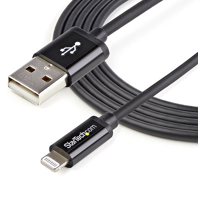 StarTech USBLT2MB 2m USB to Lightning Cable Black