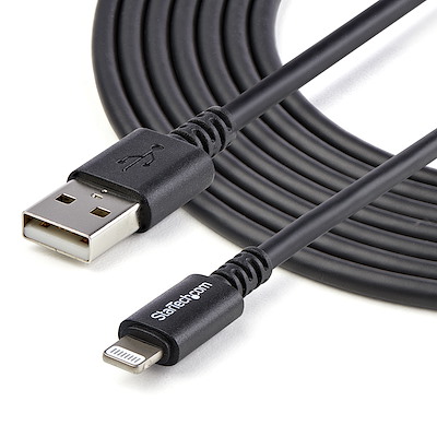 StarTech USBLT3MB 3m USB to Lightning Cable Black