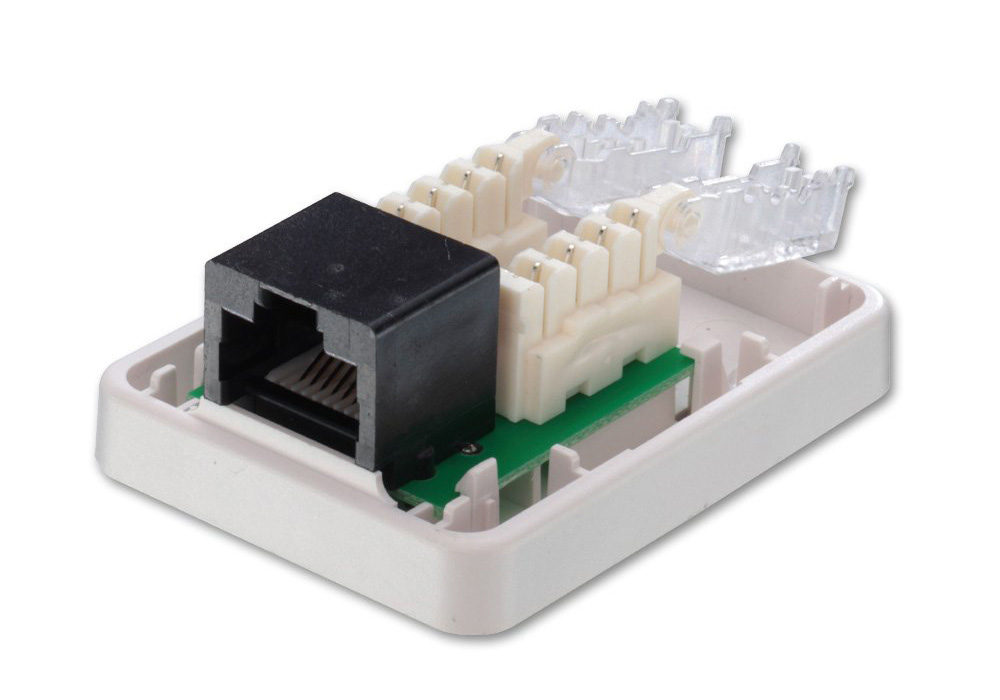 Lindy 60175 Toolless CAT6 Surface Mount Box
