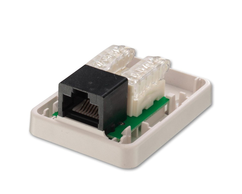 Lindy 60175 Toolless CAT6 Surface Mount Box
