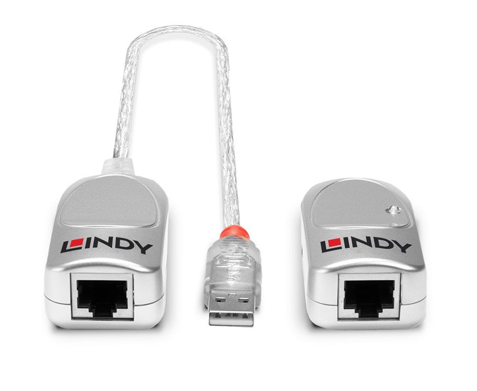 Lindy 42805 USB Extension - CAT5 USB Extender (Up to 50m)