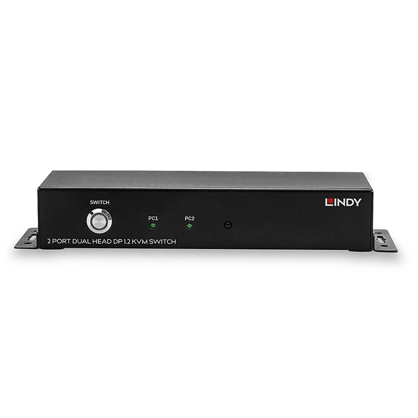 Lindy 39306 2 Port Dual Head DisplayPort 1.2 KVM Switch