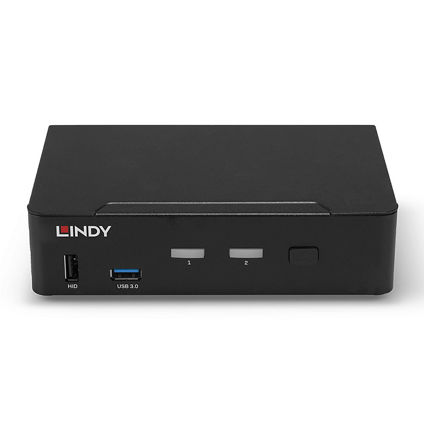 Lindy 39312 2 Port DisplayPort 1.4, USB 3.0 & Audio KVM Switch
