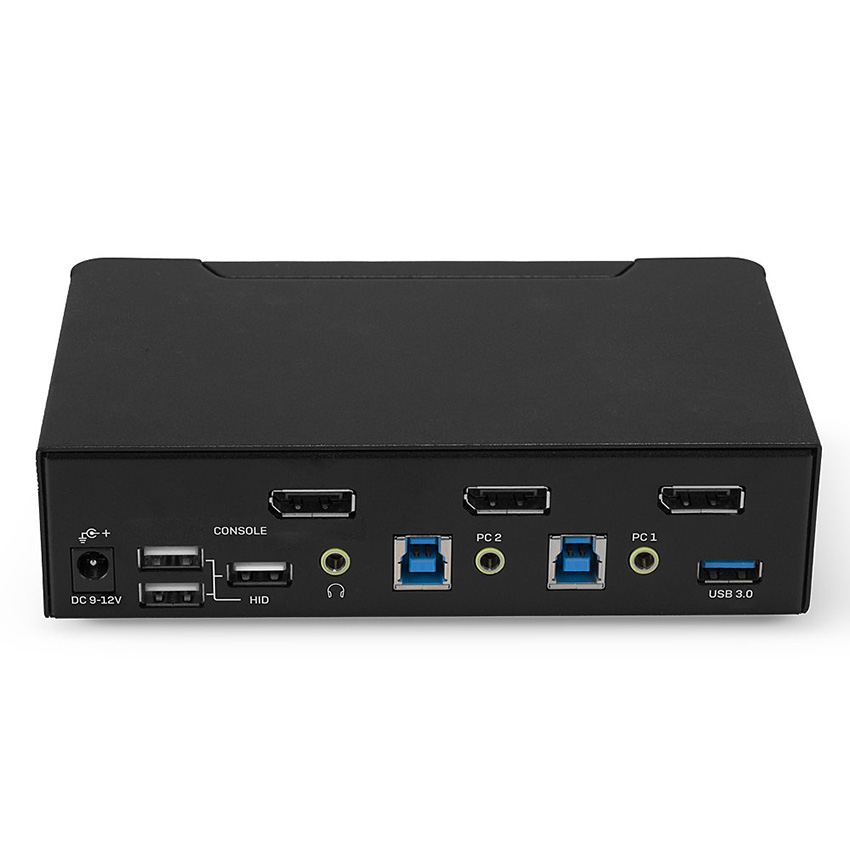 Lindy 39312 2 Port DisplayPort 1.4, USB 3.0 & Audio KVM Switch