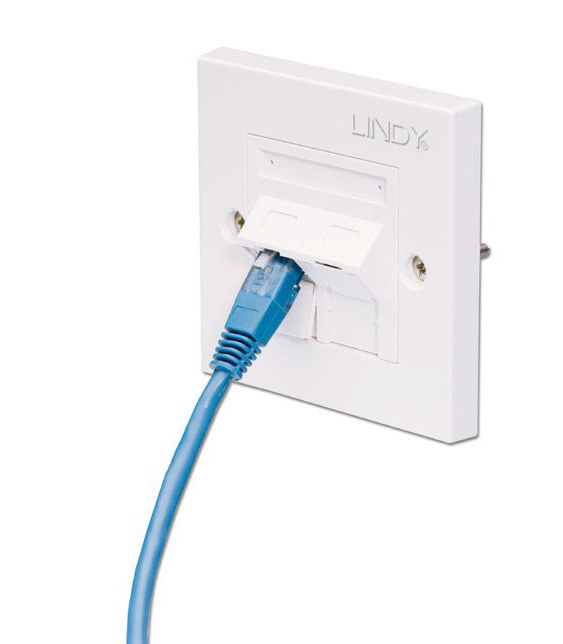 Lindy 60569 CAT5e Single Wall Plate