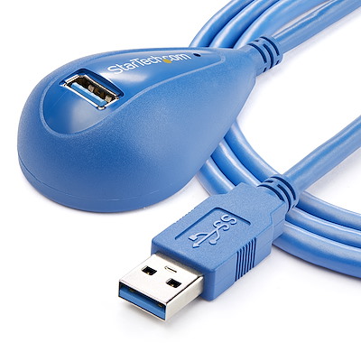 StarTech USB3SEXT5DSK 5ft Desktop SuperSpeed USB 3.0 Extension Cable M/F