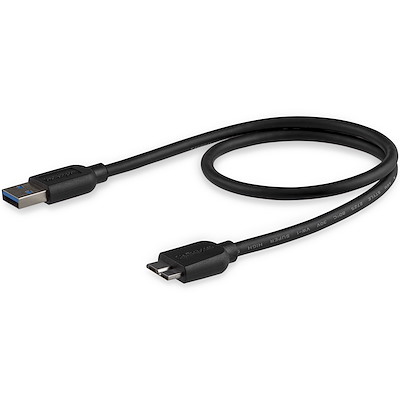 StarTech USB3AUB50CMS 0.5m Slim Micro USB 3.0 Cable - M/M