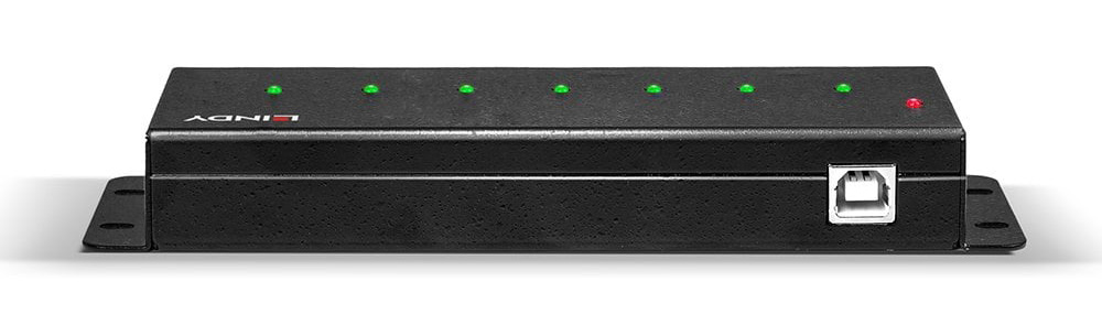 Lindy 42794 7 Port USB 2.0 Metal Hub