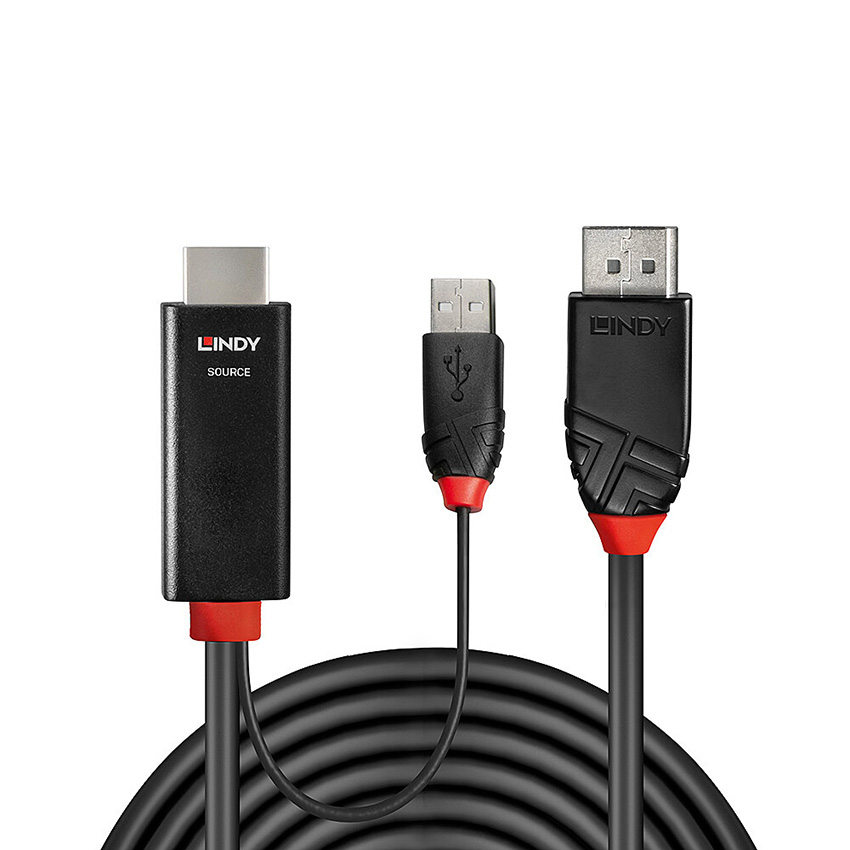 Lindy 41498 1m HDMI to DisplayPort Cable