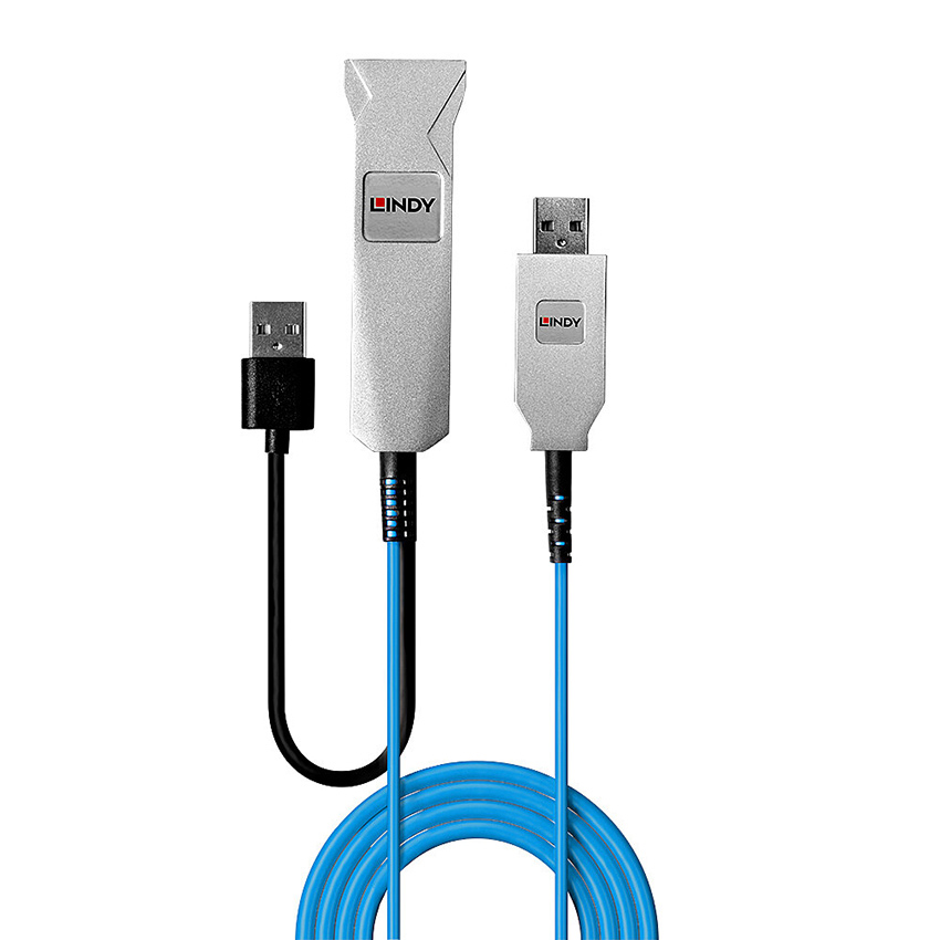 Lindy 43346 100m Fibre Optic USB 3.0 Cable