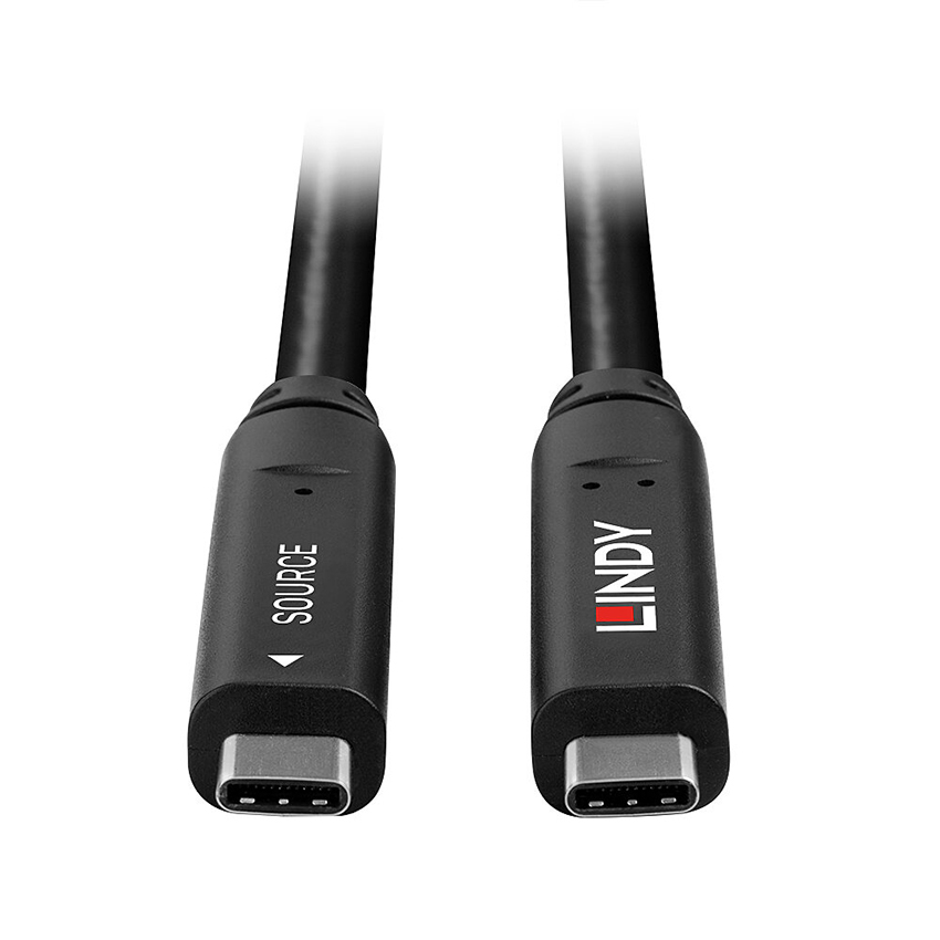 Lindy 43333 10m USB 3.2 Gen 2 & DP 1.4 Type C Hybrid Cable