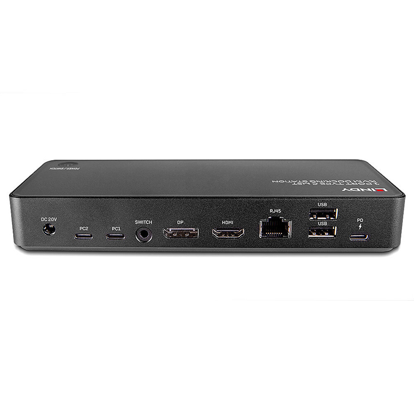 Lindy 43202 2 Port Type C MST KVM Docking Station
