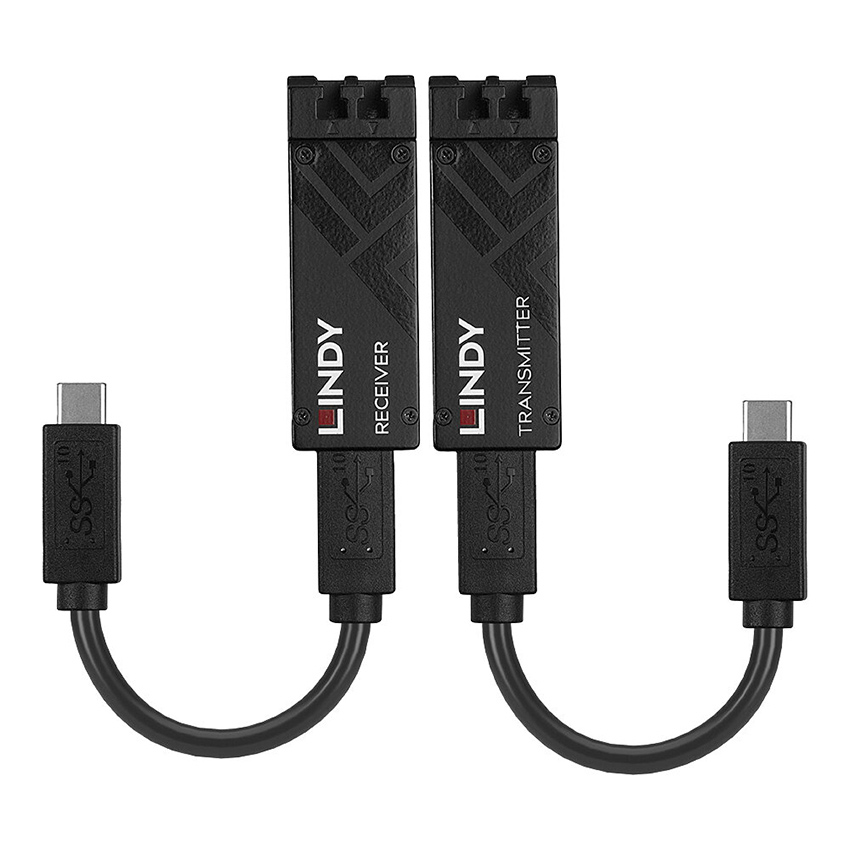 Lindy 43312 100m Fibre Optic USB 3.2 Type C Extender