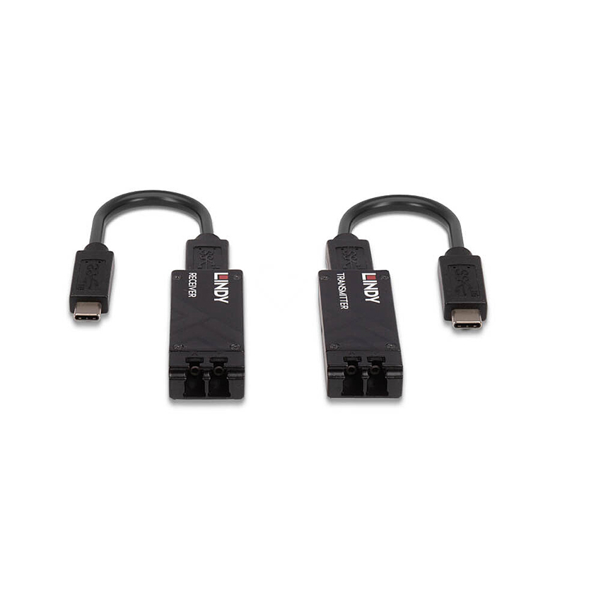 Lindy 43312 100m Fibre Optic USB 3.2 Type C Extender