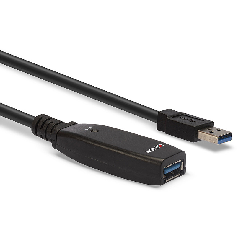 Lindy 43322 15m USB 3.0 Active Extension Slim
