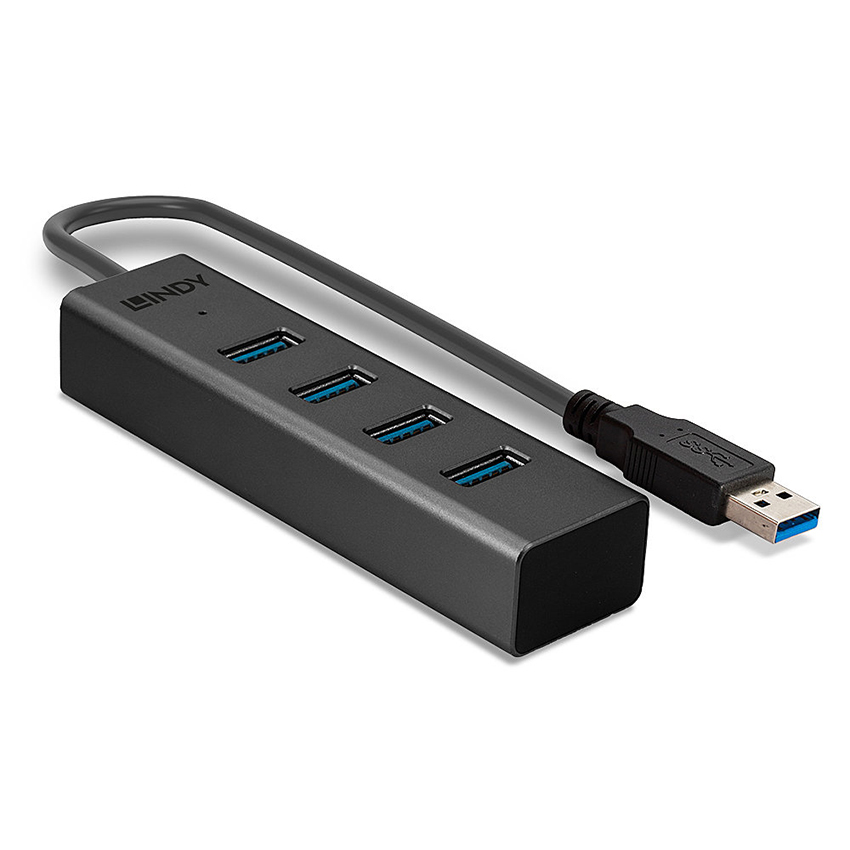 Lindy 43324 4 Port USB 3.0 Hub