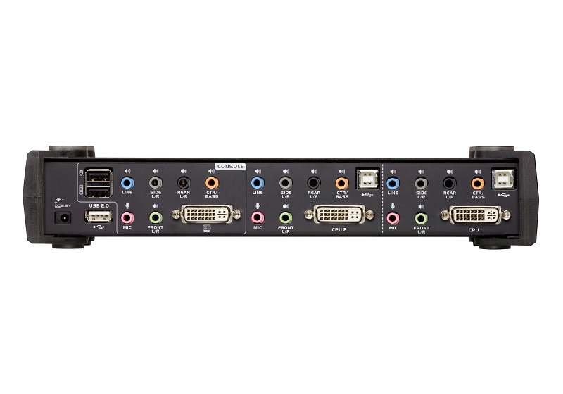 Aten 2 Port USB DVI Dual Link CH7.1 Audio KVMP Switch