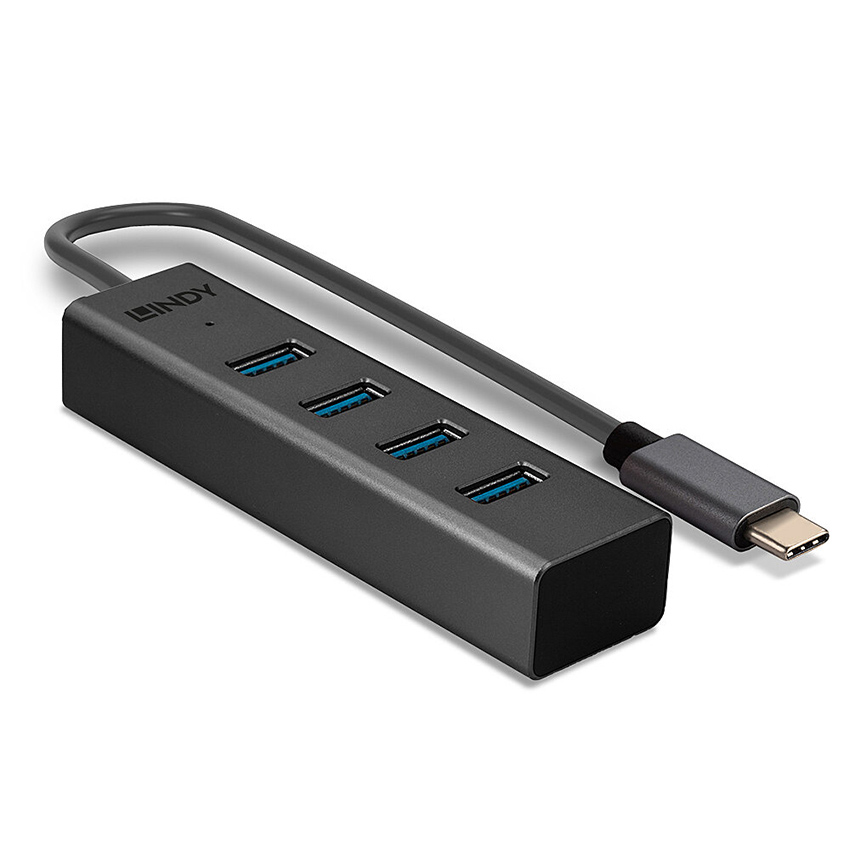 Lindy 43325 4 Port USB 3.2 Type C Hub