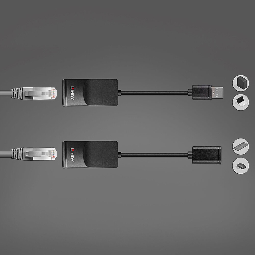 Lindy 43365 60m USB 1.1 Cat.6 Extender Basic