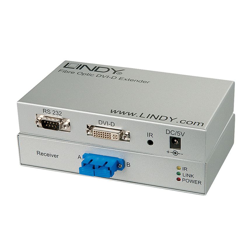 Lindy 38004 300m Fibre Optic DVI-D Extender