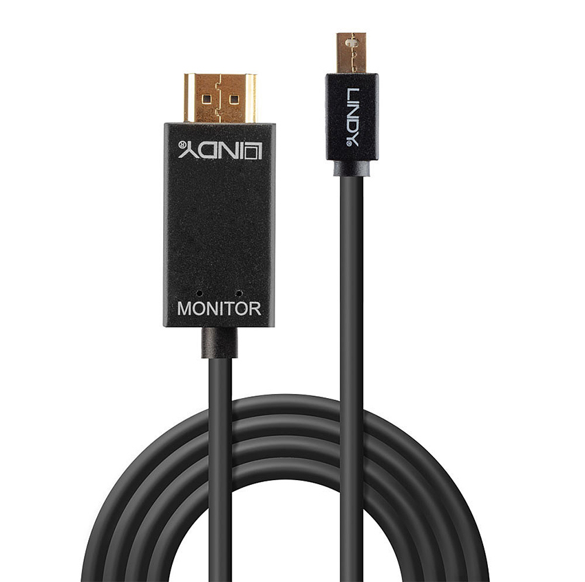 Lindy 36925 0.5m Mini DisplayPort To HDMI 4K Adapter Cable