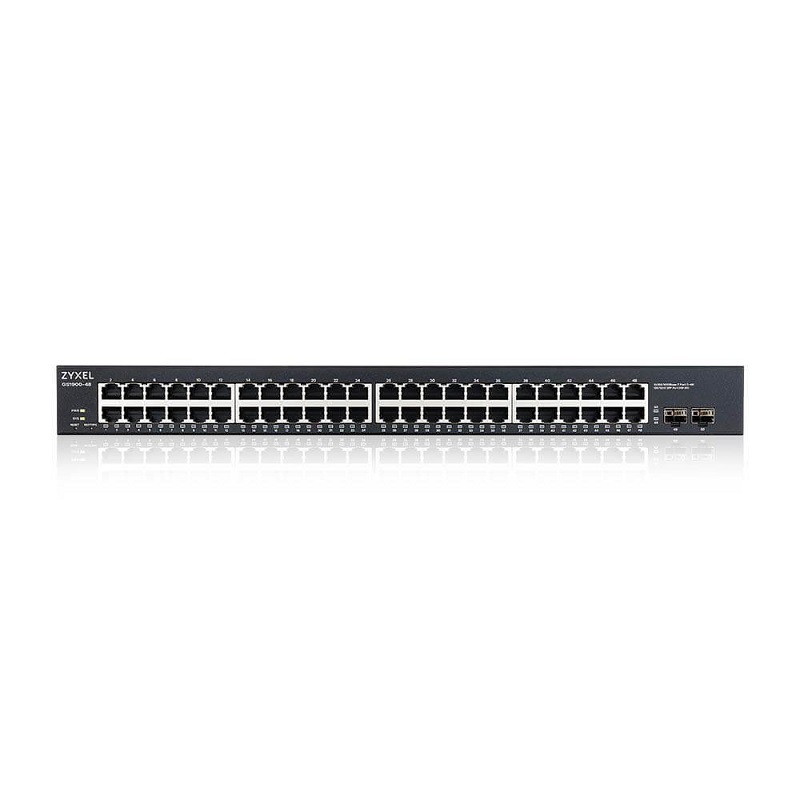 Zyxel GS1900-48-GB1012F 48-Port GbE L2 Smart Switch Rackmount