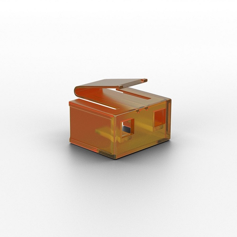Lindy 40481 20 x RJ-45 Port Blockers (without key), Orange