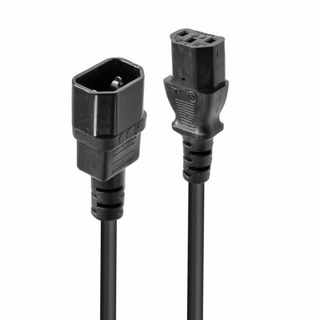Lindy 30333 5m IEC Extension Cable, Black