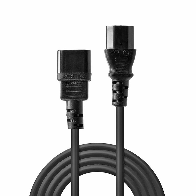 Lindy 30333 5m IEC Extension Cable, Black