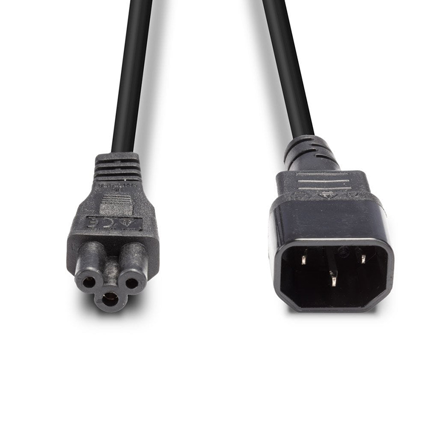 Lindy 30343 5m IEC C14 To IEC C5 Cloverleaf Extension Cable