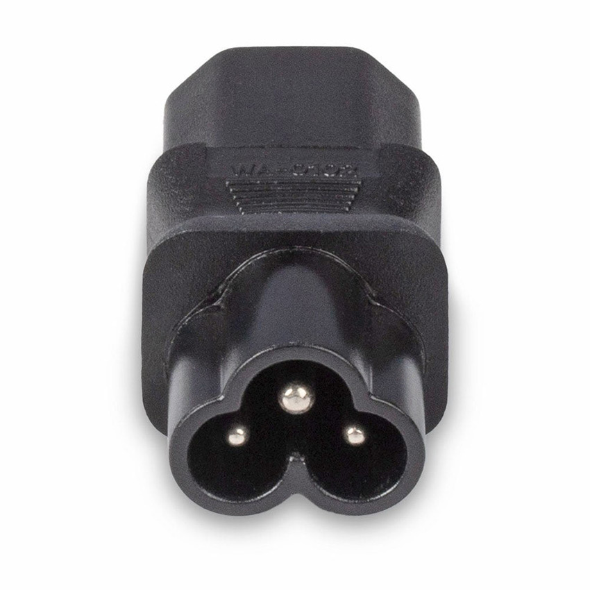 Lindy 30450 IEC C6 Cloverleaf Socket To IEC C13 Plug Adapter