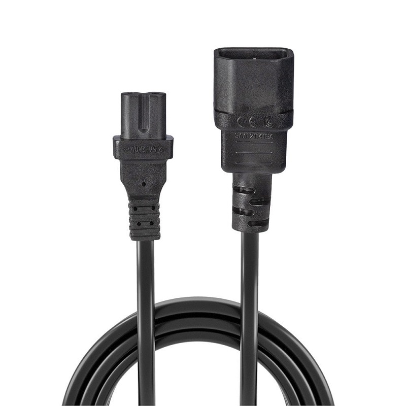 Lindy 30311 1m IEC C14 to IEC C7 (Figure 8) Power Cable