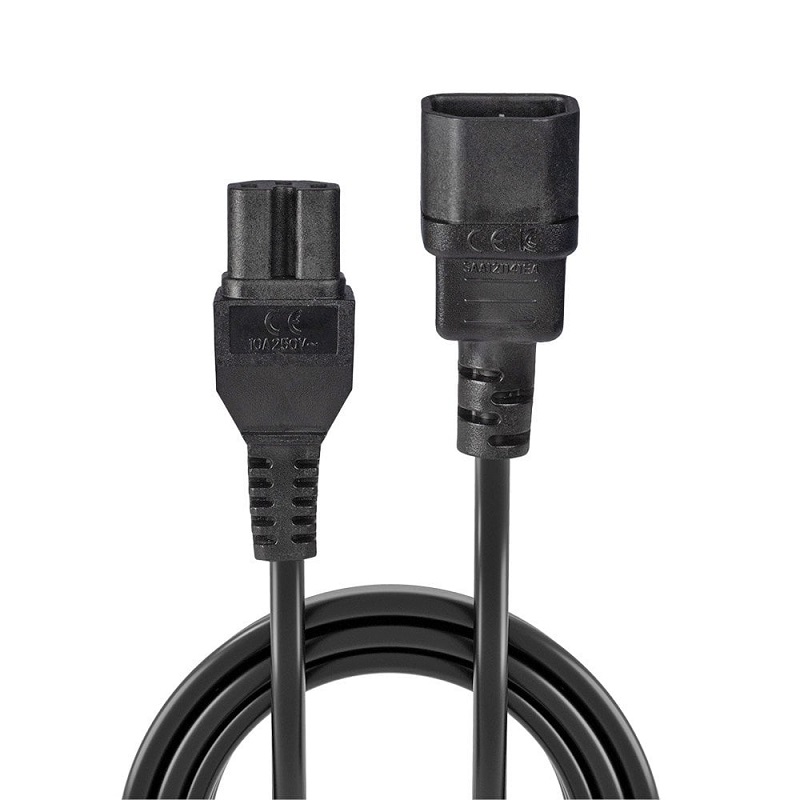 Lindy 30314 2m IEC C14 - IEC C15 Hot Condition Power Cable
