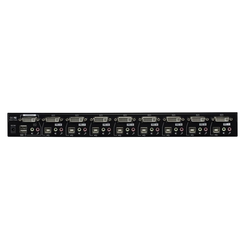 Lindy 39317 8 Port DVI-I Single Link KVM Switch Pro