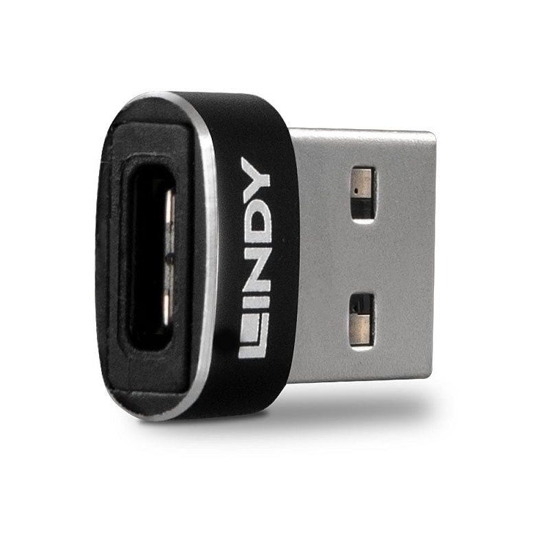 Lindy 41884 USB 2.0 Type A Male to Type C Female Adapter