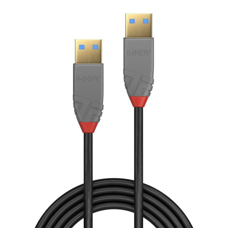 Lindy USB 3.2 Type A to A Cable - Anthra Line