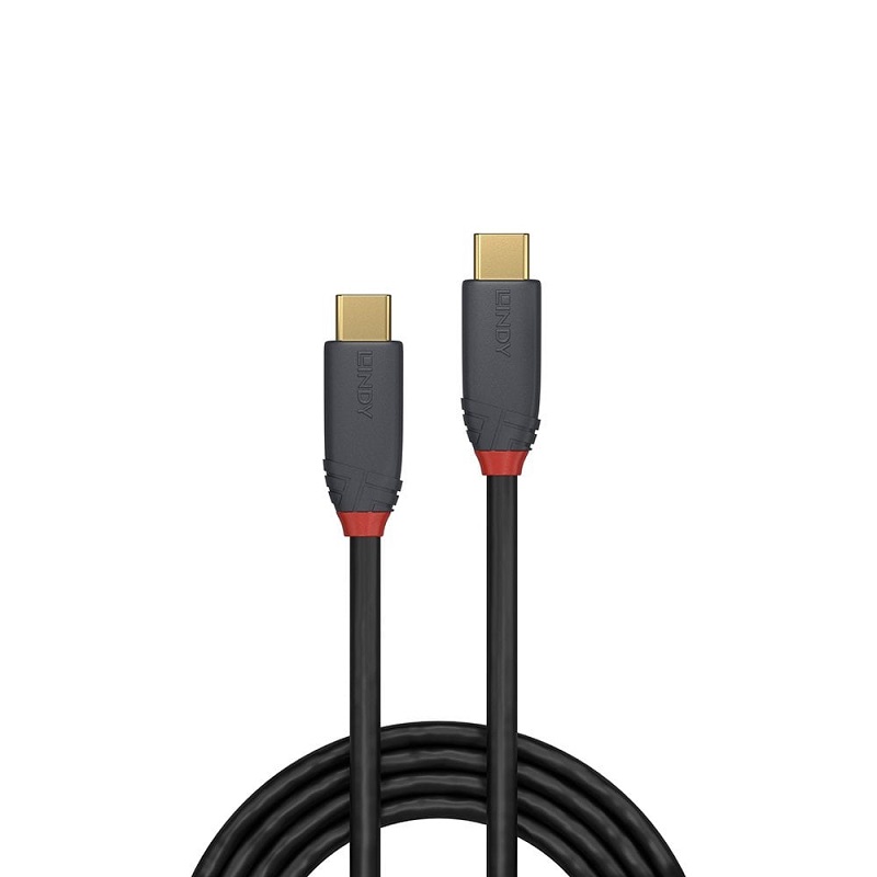 Lindy USB 3.2 Type C Cable. 5A PD 20Gbps Antra Line