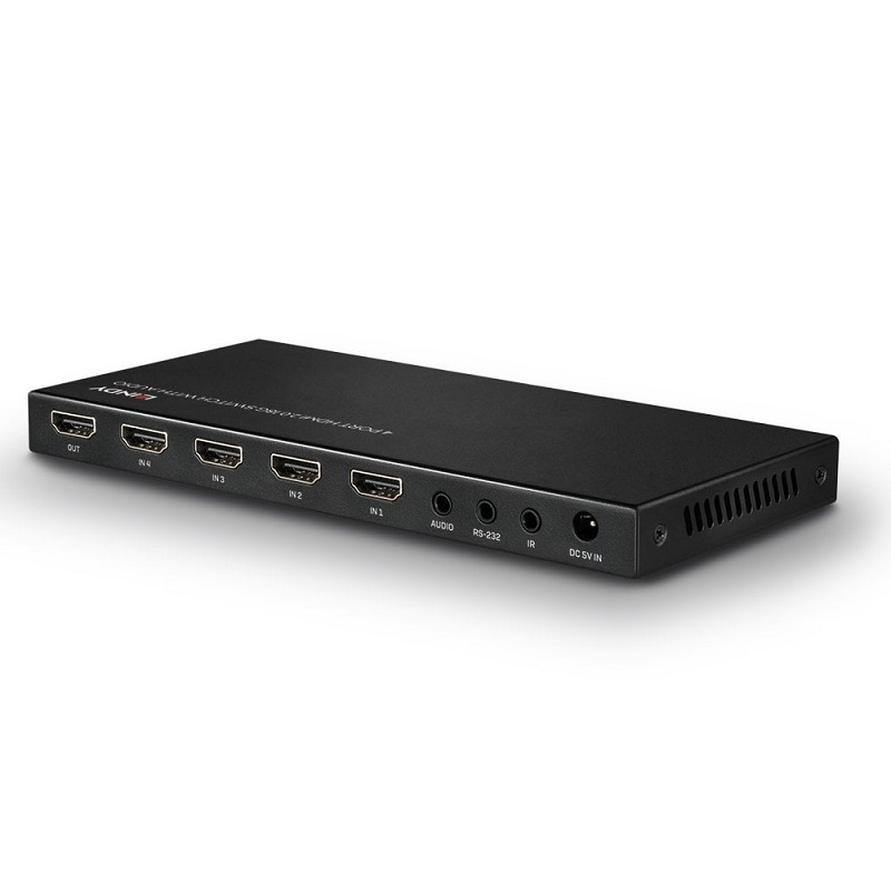 Lindy 38249 4 Port HDMI 2.0 18G Switch with Audio