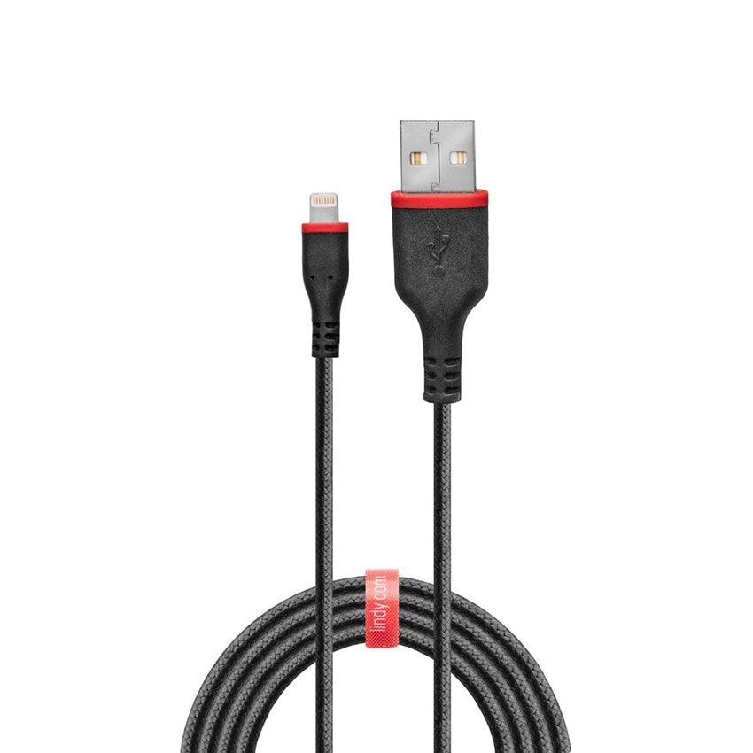 Lindy 31293 3m USB Type A to Lightning Charge & Sync Cable