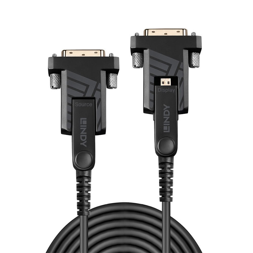 Lindy 38326 100m Fibre Optic Hybrid Micro-HDMI 2.0 18G Cable