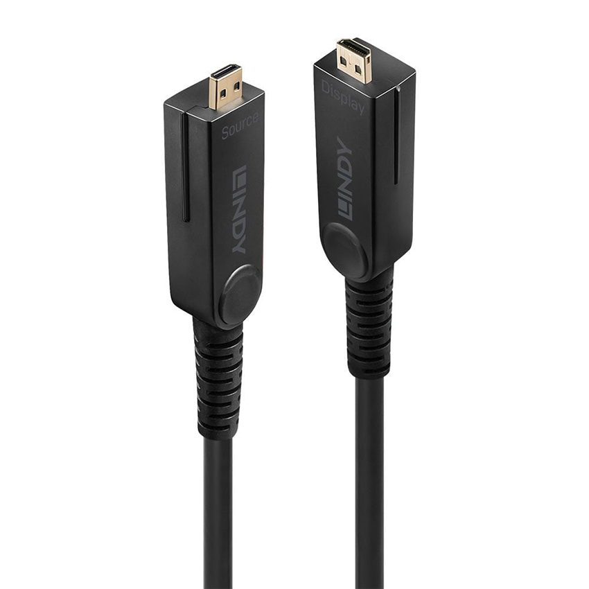 Lindy 38326 100m Fibre Optic Hybrid Micro-HDMI 2.0 18G Cable