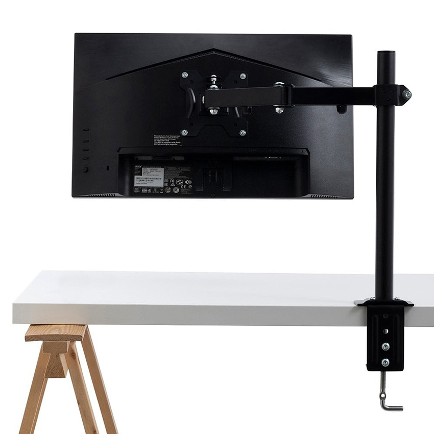 Lindy 40657 Single Display Bracket with Pole and Desk Clamp